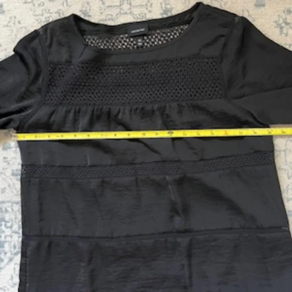 🧡3/15 NWT Who What Wear Black Crochet Lace Goth Witchy Dress Women's M